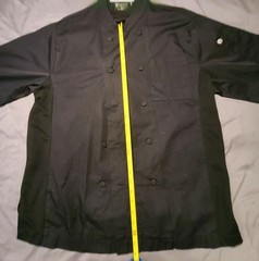 Chef Works Black Short Sleeve Chef Coat Jacket Med. – Polycotton Workwear Coat