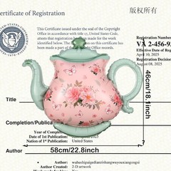 Teapot Balloon 4 Pieces 22inch Pink Green Teapot Mylar Foil Mylar Balloons for