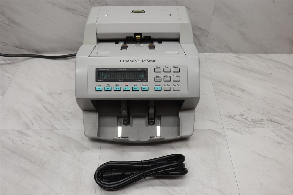 Cummins Allison JetScan 4068 Currency Money Bill Note Cash Counter Scanner