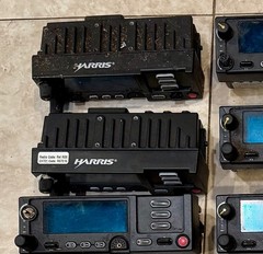 (17) HARRIS MACOM CH-721 Control Head M5300/M7300 RADIOS CU23218-0002 PARTS ONLY