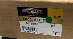 Doormerica ED501ALLID Aluminum 48” Rim Panic Exit Device ED501 Commercial New