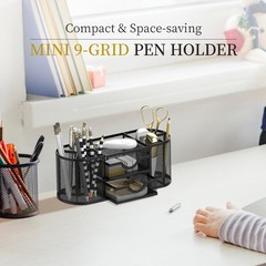 SUPEASY Mesh Desk Organizer, Organizers and Accessories, Obsidian Black