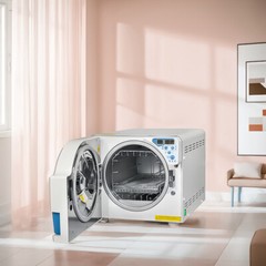 18L Class N Dental Autoclave Medical Steam Sterilizer Drying Function Wooden Box