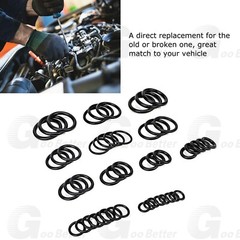 225pc Universal Rubber O-Ring Assortment Kit Gasket Plumbing Automotive Seal Set