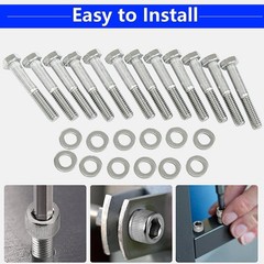 Stainless Steel Hex Bolt Kit for Ford 260 289 302 Engines – 228 Pcs Nuts & Bolts