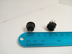 2x Pack 16mm Round Rocker Power Switch Boat 2 Pins 6A 125V AC 3A 250V On Off IO