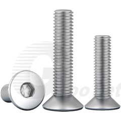 M3 M4 Countersunk Flat Head Screw Allen Socket Bolts 304 Stainless Steel DIN7991