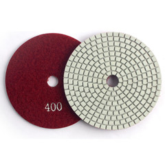 7PCS 5 Inch Diamond Polishing Pads for Wet Granite Stone Marble Concrete Polish
