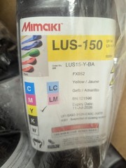 GENUINE MIMAKI LUS-150 YELLOW UV INK W/ CHIP 1000ML WITH CHIP JULY/2026