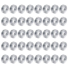 40pcs Aluminum Spacer 5mm Bore x 10mm OD x 3mm Length Screw Standoff Bushing