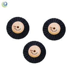 3 x Dental Laboratory Lathe Round Bristles Polishing Brush B20 Wood Center