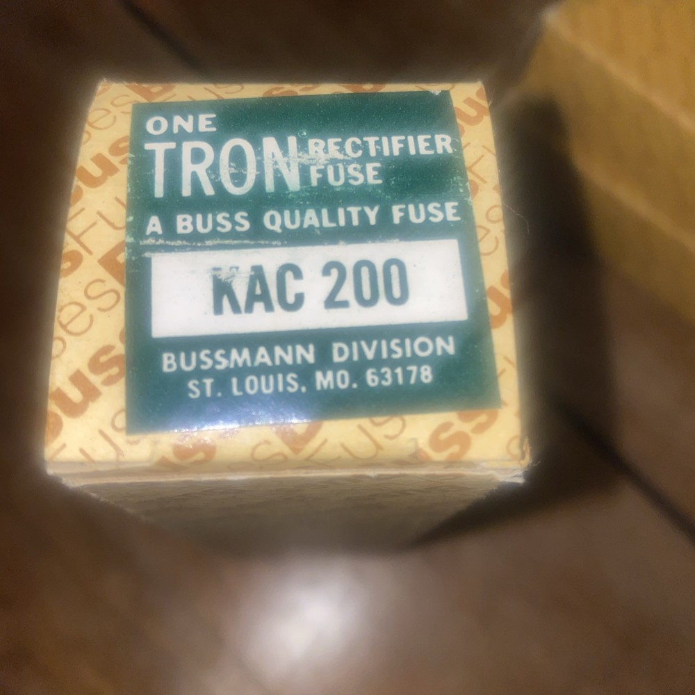 BUSS BUSSMANN TRON KAC 200 Rectifier Fuse 35 AMP 250V