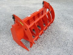 72″ Brush Root Rake Clam Grapple Attachment Fits Skid Steer Tractor Quick Attach