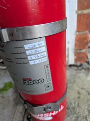 Fire Marshal Zero 2000 Fire Extinguisher w/ Pressure Gauge, Exp 04/2024