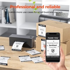 4×6 Inch Thermal Shipping Labels – 1000 Fanfold Adhesive Mailing Labels for Prin