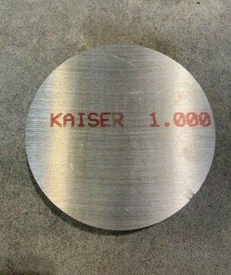 1″ Aluminum Disc x 5″ Diameter, Circle, Round, 6061 Aluminum
