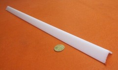 UHMW White 90 Degree Angle, 1/8″ Wall Thickness x 1.00″ Arm Widths x 24″ Long