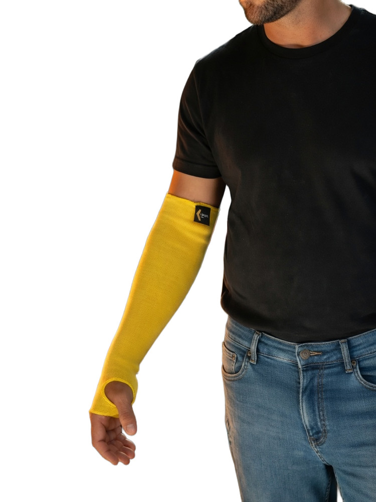 Cut/Scratch/Heat/Slash Resistant Arm Sleeves-18″(Made with 100% DuPont™ Kevlar®)
