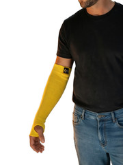 Cut/Scratch/Heat/Slash Resistant Arm Sleeves-18″(Made with 100% DuPont™ Kevlar®)