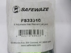Safewaze 6′ Adjustable Web Restraint Lanyard GP3137060