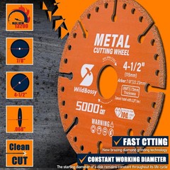 Diamond Cutting Wheel 3 Inch with 3/8″ Arbor Hole, Metal Cut Off Disc with 5000+