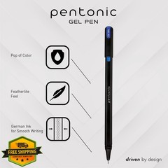 Pentonic Gel Pens 36ct Black Blue Red Fine Point