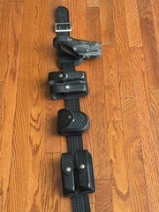 Safariland Duty Belt Basketweave Glock Holster Mag Pouch Cuff Case Radio Holder