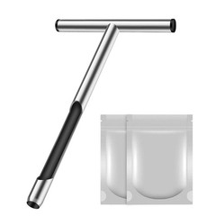 12 Inch Stainless Steel Soil Probe Rod with T Handle, Includes Soil Sample Ki…