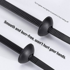 100PCS Nylon Cable Tie Buckle Self Locking Car Body Fastener Clips