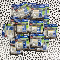 BROTHER P-Touch TZe-FX231 12mm White Standard Laminated Label Tape Lot of 20