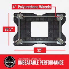 Heavy Duty Moving Dolly 4 Wheels 1 500 lb OPS Dollies for Moving Cargo