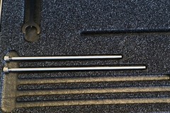 New Starrett No. 445 Micrometer Type Metric Depth Gage Gauge 0-75mm / 0.01mm