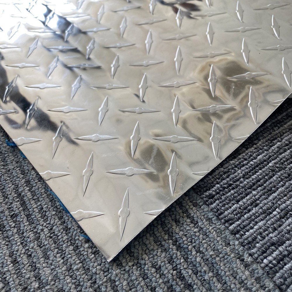 4′ x 8′ Aluminum Diamond Plate Sheet 0.04in Thick Polished – Trailer, RV Garages