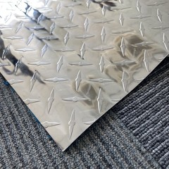 4′ x 8′ Aluminum Diamond Plate Sheet 0.04in Thick Polished – Trailer, RV Garages