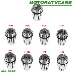 ALL-CARB ER11/ER16/ER20/ER25/ER32/ER40 Spring Collet Set For CNC Milling Machine