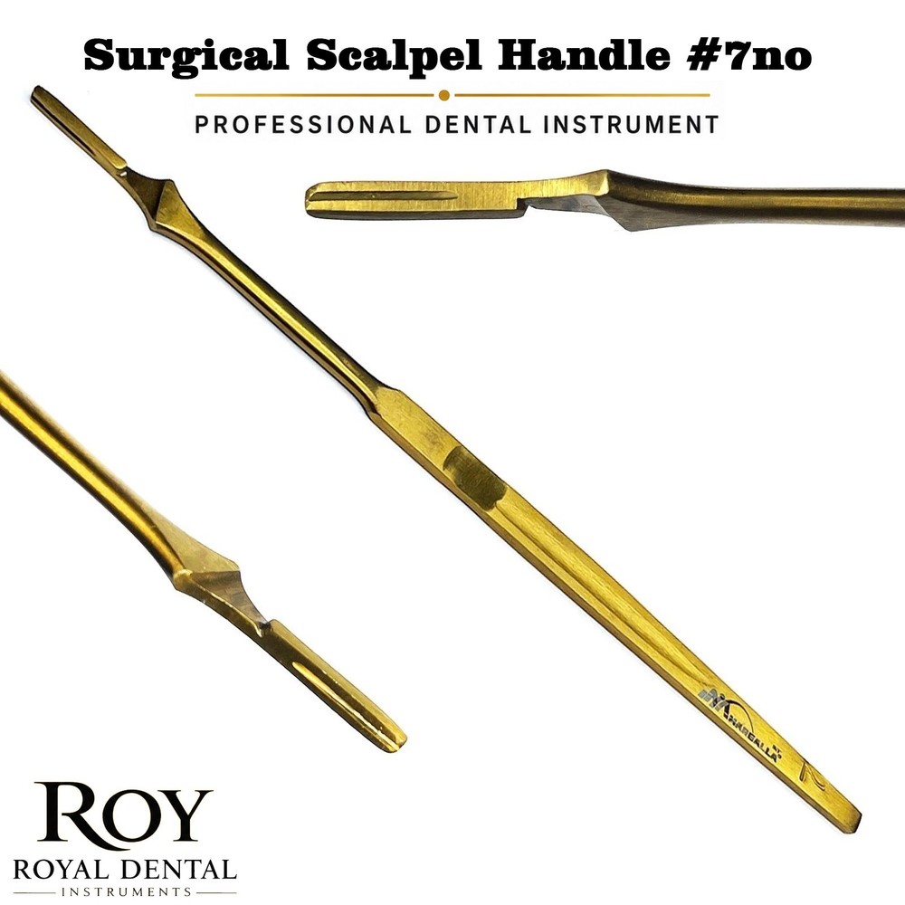 Scalpel Handle No. 7 Dental Surgical Stainless Steel New Premium Instruments Gol