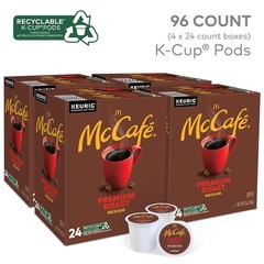 McCafe Premium Roast Coffee, Keurig Single Serve K-Cup Pods, Medium Roast, 96 Co