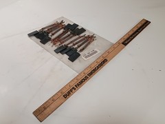 Lot of 12 Paralell Carbon Brushes for DC Motor 4 in L x .75 in W x 0.125 in D