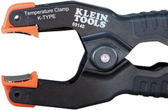 Klein Tools 69140 K-Type Thermometer, Pipe Temperature Clamp for HVAC, Measures