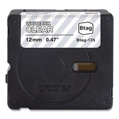Brother P-Touch BTAG135 0.47 in. x 13.1 ft. P-Touch BTAG Label Tape WT on CL New