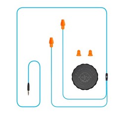 Plugfones Guardian OSHA Certified earplug with audio Work Headphones Safety Job