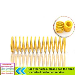 Light Duty Die Coil Springs Yellow Compression Spring Ratio 42% 30mm x 15mm TF