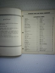 Ford Tractors and implements Standard Parts and special hardware Book 1957