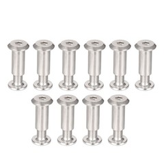 10 Set Screw Post Fit for 5/16″ Hole Dia Male M6x12mm Belt Buckle Binding Bolt