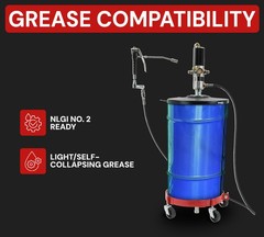 Air Operated Portable 50:1 Grease Pump System for 120 lbs Grease Pump