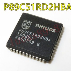 5PCS P89C51RD2HBA 89C51RD2 PLCC44 80C51 8-bit Flash microcontroller US