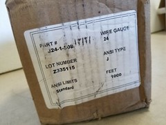 Watlow Gordon J24-1-508 Wire 24 Gauge 1000Ft