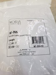 Nora Lighting NT-355/8 96″ Aircraft Cable Track Lighting Kit