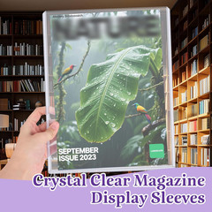4 Pack Hard Plastic Magazine Protectors, Clear Magazine Display Sleeves Premi…