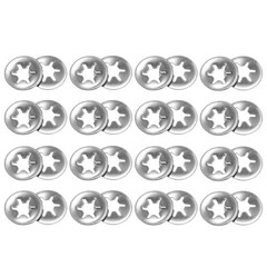 150PCS Internal Tooth Push on Locking Washers Stainless Steel M4 x 12mm